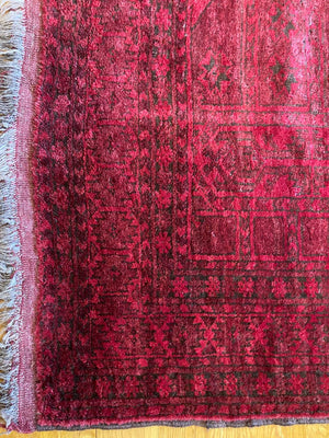 6'8" X 5'3" Rare Antique Charchango Tribal Salor Prayer Rug