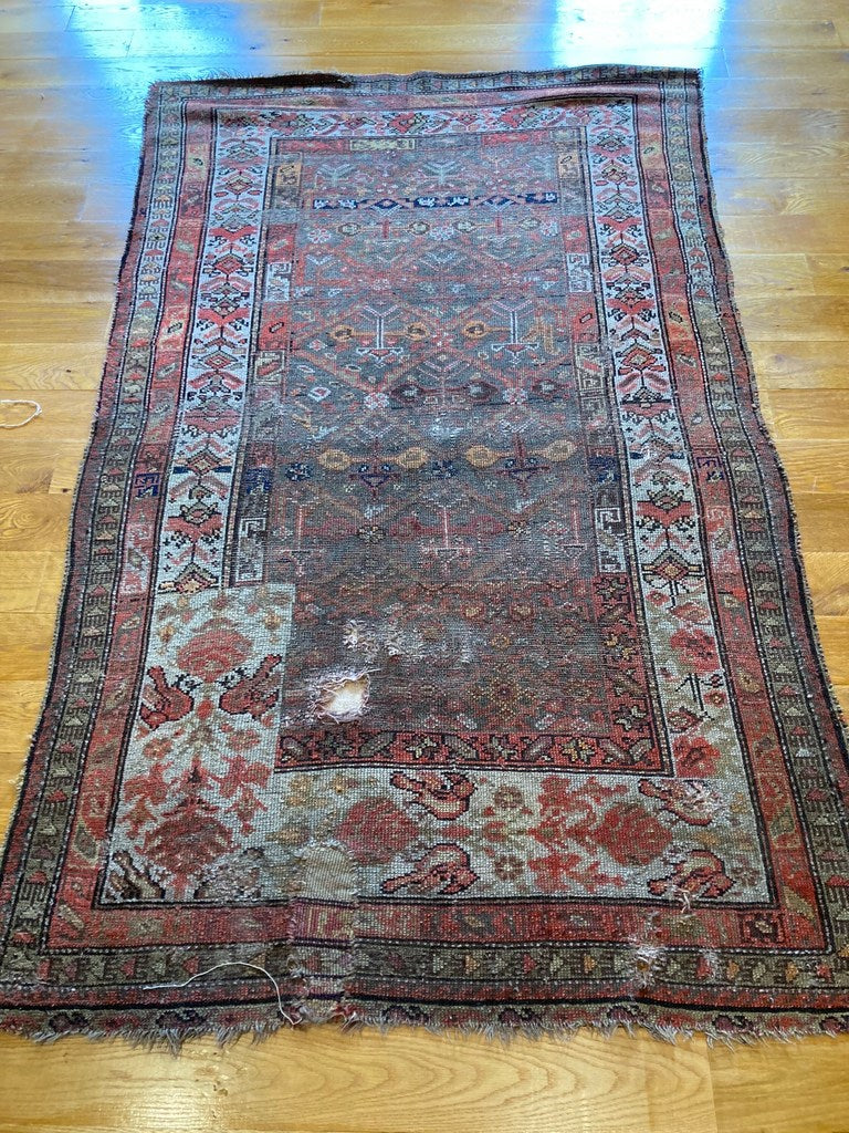 6&#39;2&quot; X 3&#39;9&quot; Rare Antique Karabagh Sampler Rug