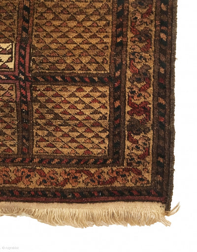 2’7" X 3’11" Rare Antique Turkmen Prayer Rug