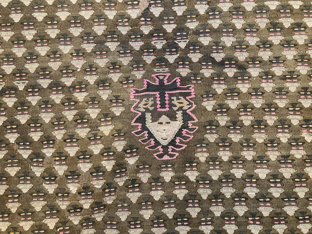 9&#39;2&quot; X 5&#39; Rare Antique Zarand Kurdish Kilim