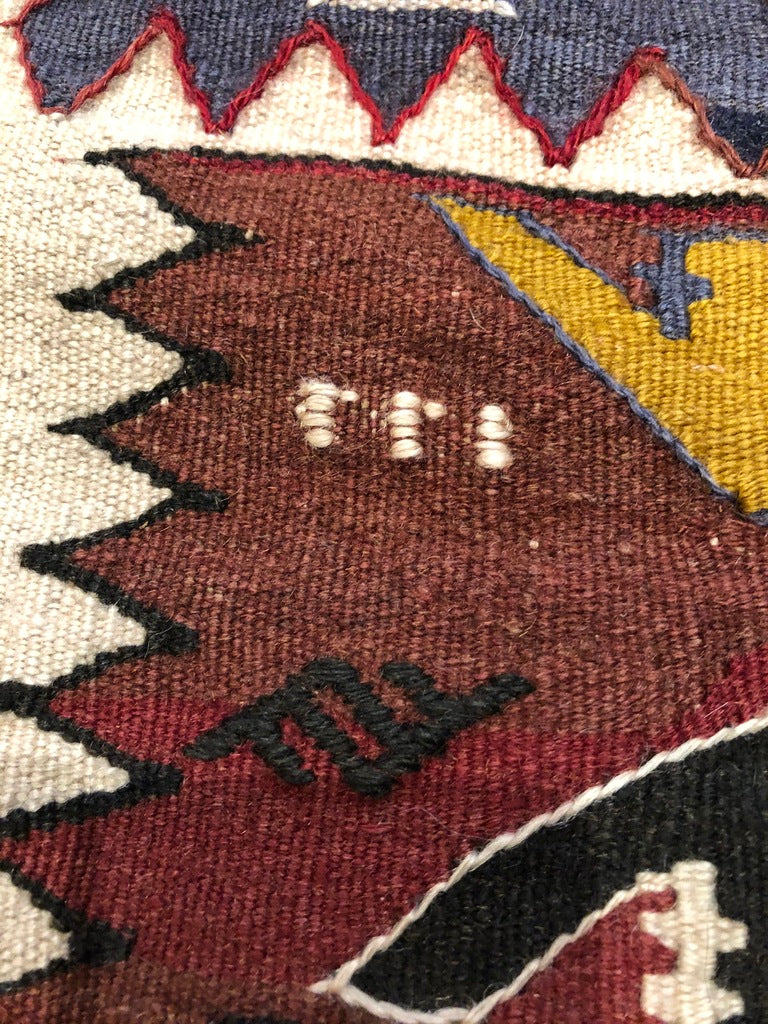 9&#39;10&quot; X 6&#39;7&quot; Rare Dated Shirvan Caucasian Kilim