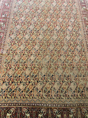 16'2" X 6'6" Rare Early Antique Khorasan Mashad Carpet