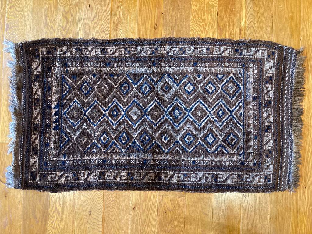 3&#39;8&quot; X 2&#39; Rare Small Afghanistan Tribal Rug