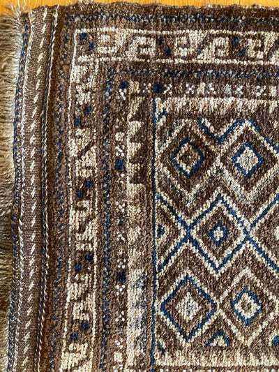 3'8" X 2' Rare Small Afghanistan Tribal Rug