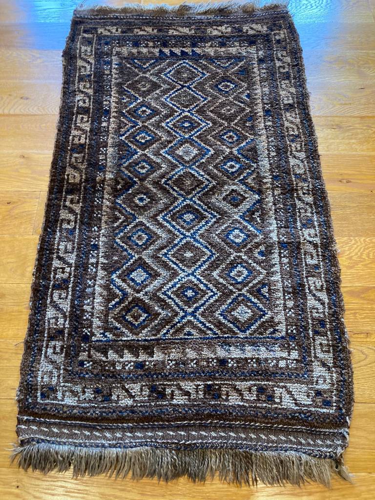 3&#39;8&quot; X 2&#39; Rare Small Afghanistan Tribal Rug