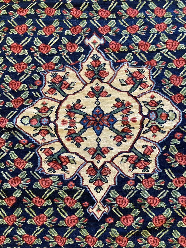 7'3" X 4'4" Senneh Kilim