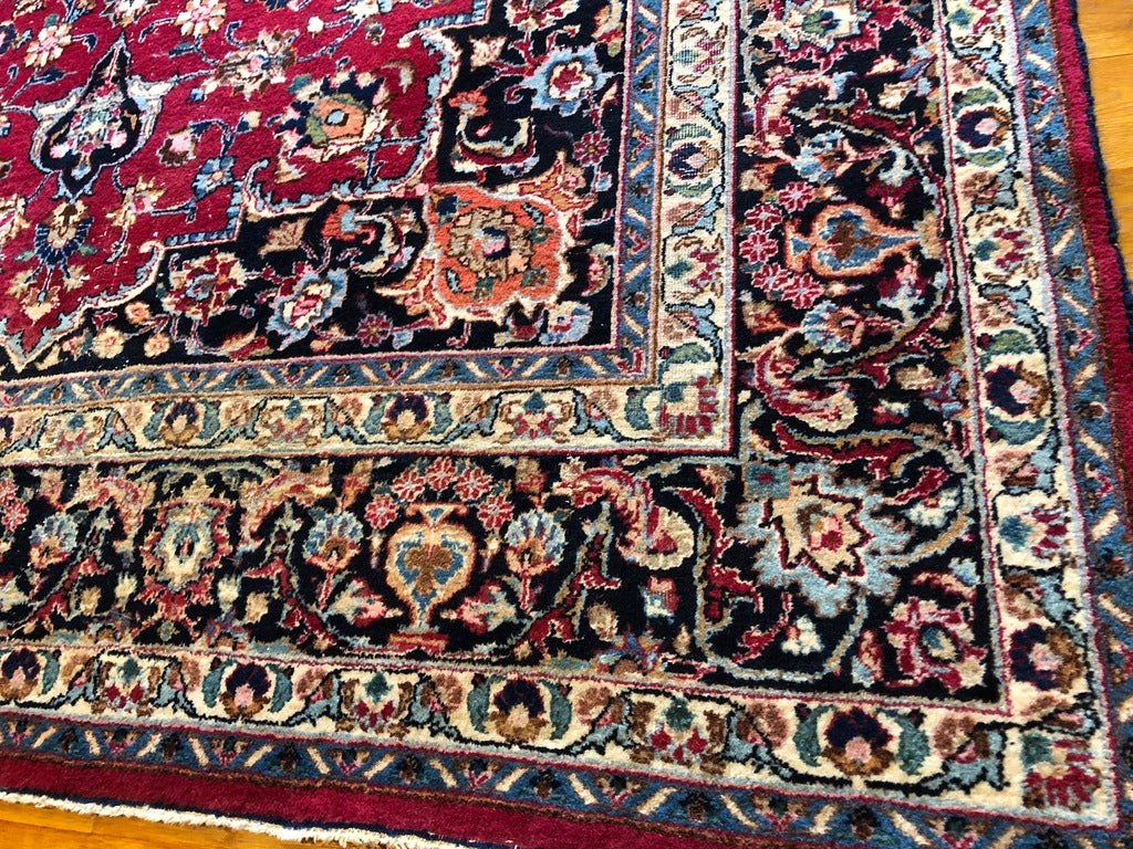 9&#39;4&quot; X 6&#39;7&quot; Signed Persian Mashad Carpet [SH-264]