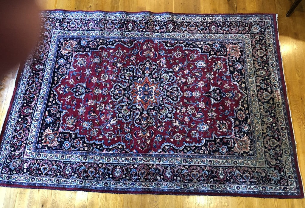 絨毯　mashad carpet 9'5 x 12'6 Persian Mashad Rug