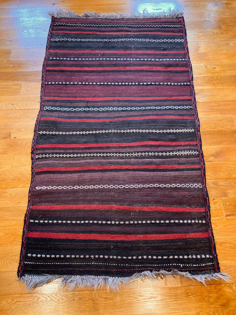 6&#39;1&quot; X 3&#39;4&quot; Small Baluch Kilim