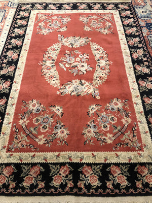 8'4" X 6'3" Small Vintage Karabagh Carpet
