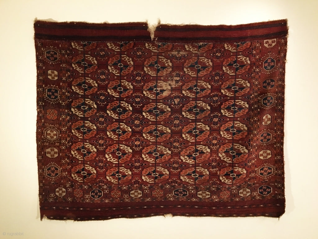 5'10" X 7'6" Tekke Turkmen Main Carpet Fragment