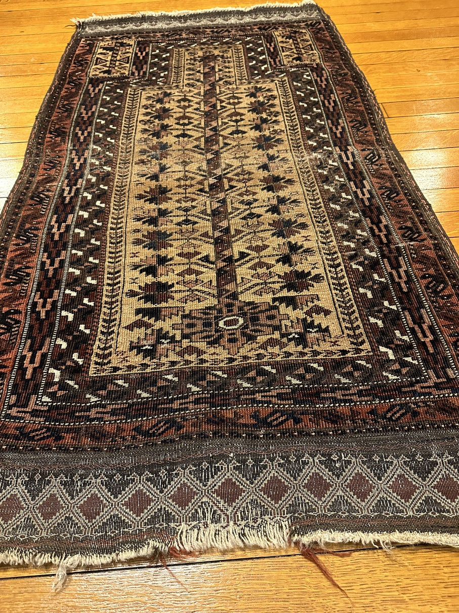 Timuri Camel Ground Prayer Rug