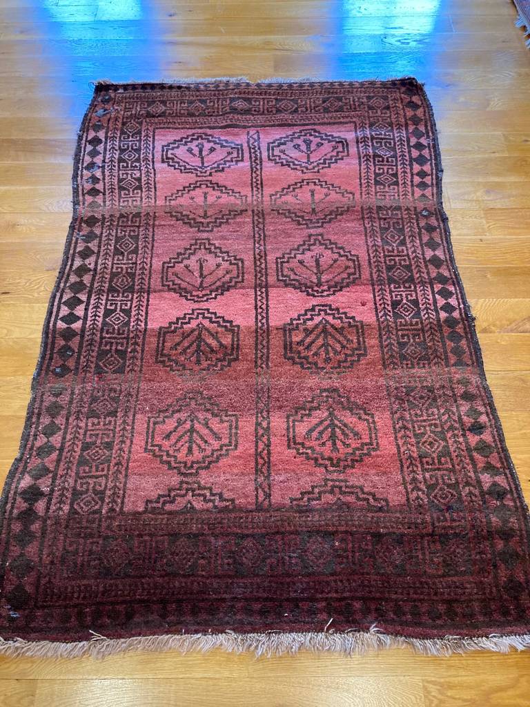 5&#39;8&quot; X 3&#39;9&quot; Tribal Afghan Rug
