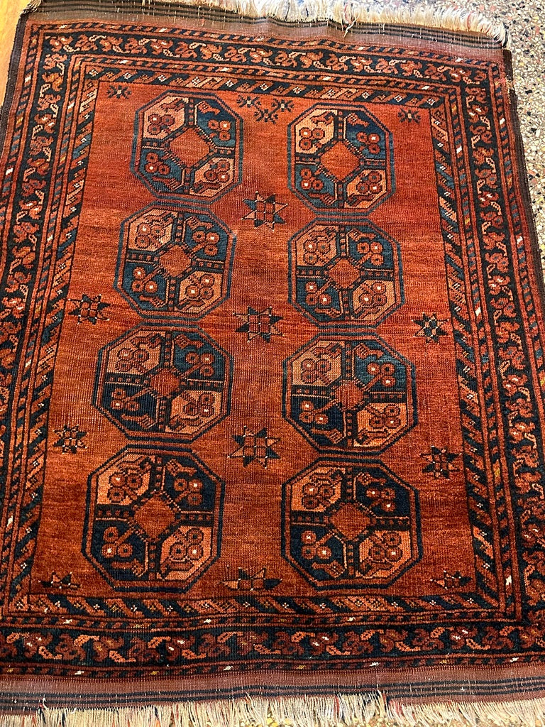 48" X 41" Turkmen Ersari Small Rug