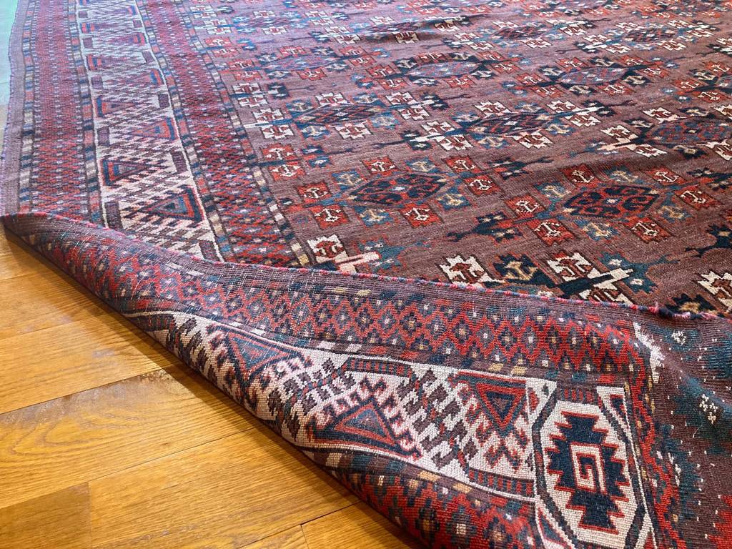 11&#39;9&quot; X 7&#39; Turkomen Yomoud Kepse Gol Rug