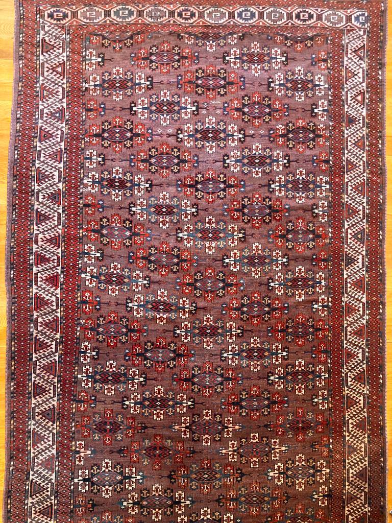 11&#39;9&quot; X 7&#39; Turkomen Yomoud Kepse Gol Rug