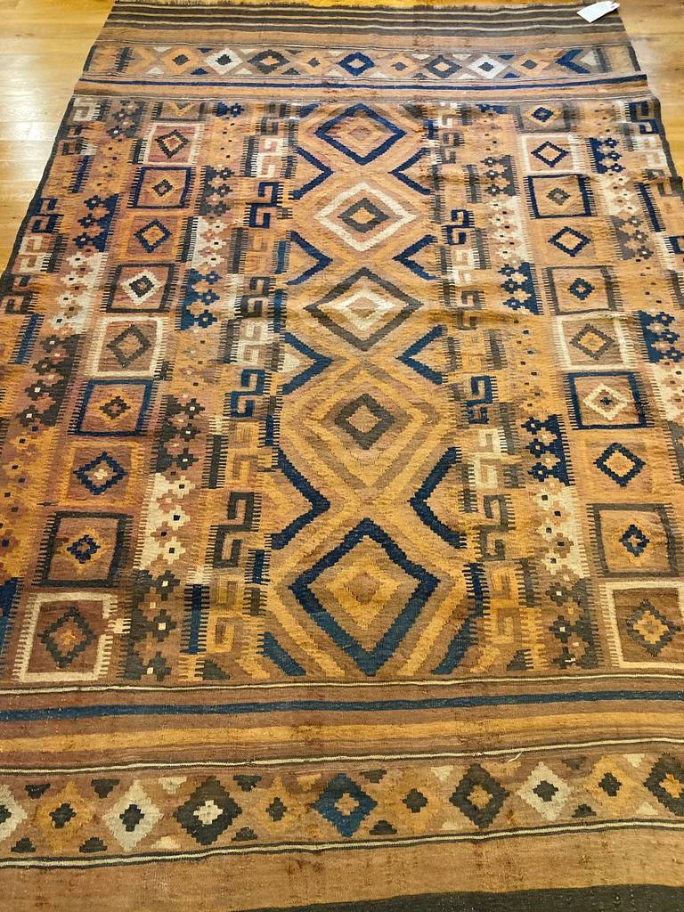 6&#39;10&quot; X 11&#39;2&quot; Vintage Afghan Maimana Kilim