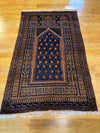 2‘10“ X 4‘10“ Vintage Baluch Herat Afghanistan Prayer Rug