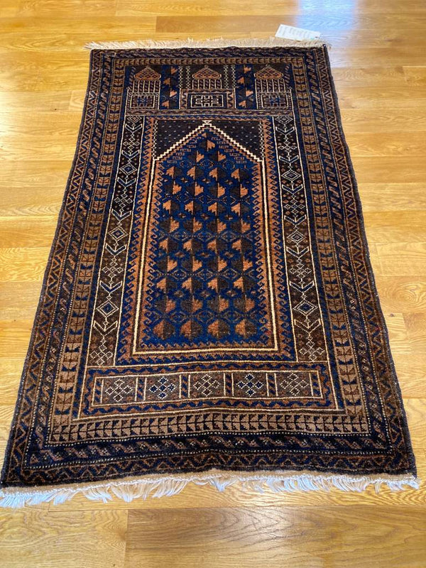 3'2 x 4'10 feet, Beautiful Vintage authentic Afghan Baluch Rug Turkish kilim, handmade rug,