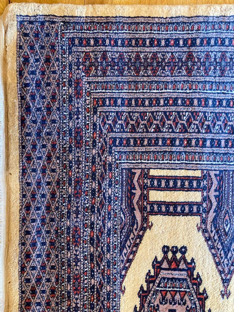 6&#39;3&quot; X 4&#39;2&quot; Vintage Bokhara Rug
