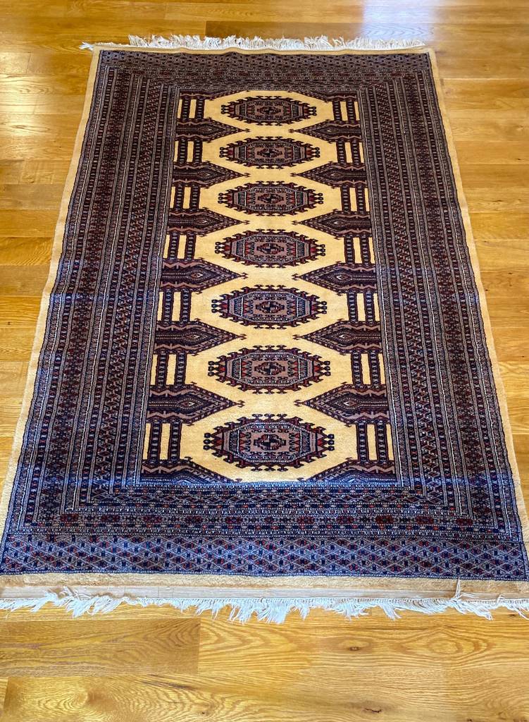 6&#39;3&quot; X 4&#39;2&quot; Vintage Bokhara Rug