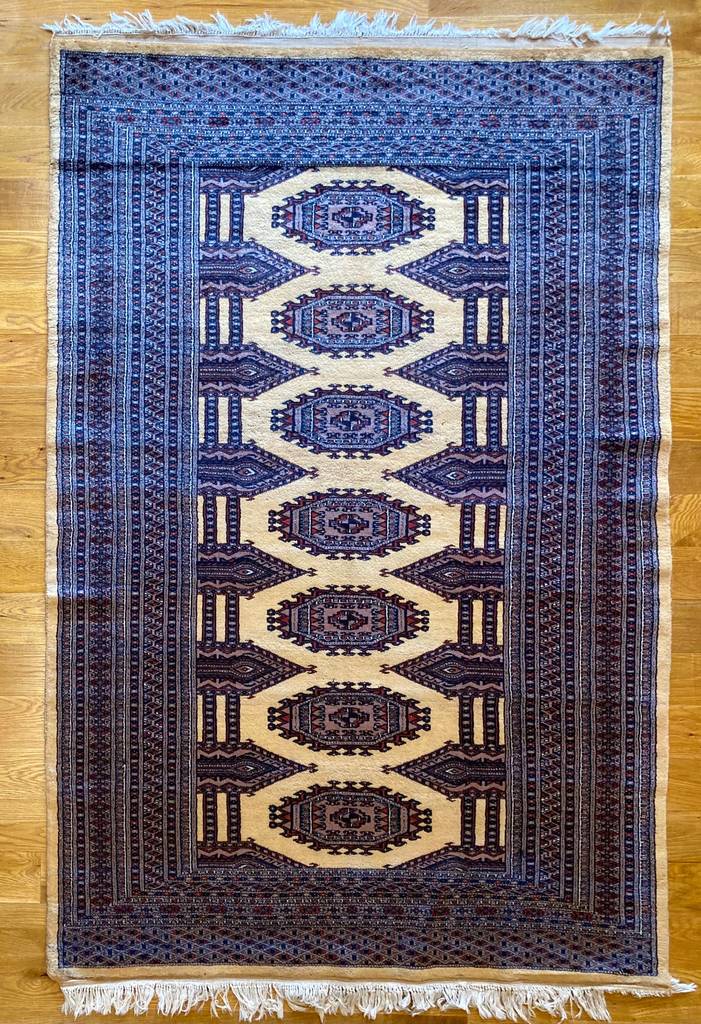 6&#39;3&quot; X 4&#39;2&quot; Vintage Bokhara Rug