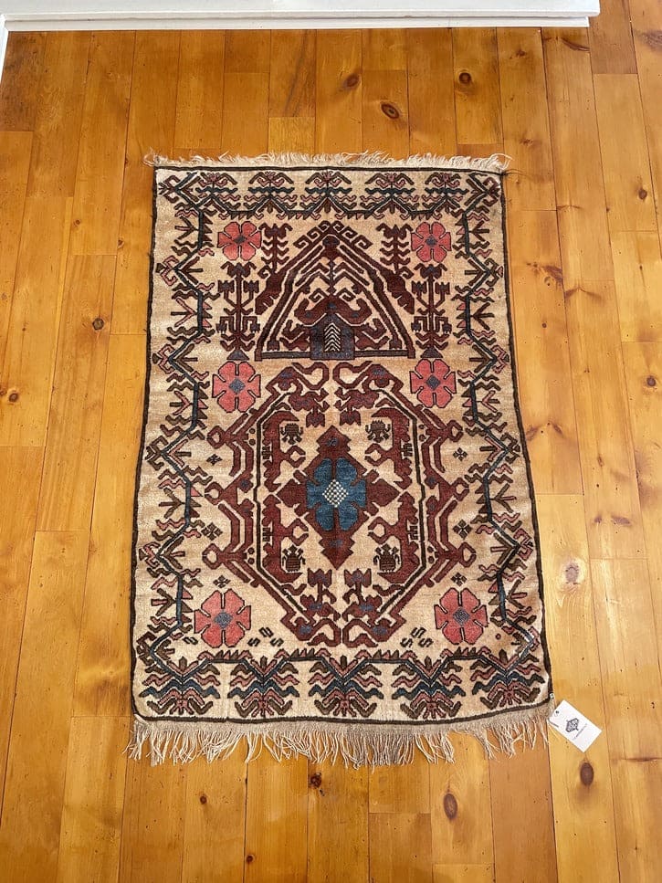3’2&quot; X 5’ Vintage Caucasian Avar Rug