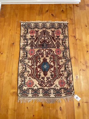 3’2" X 5’ Vintage Caucasian Avar Rug