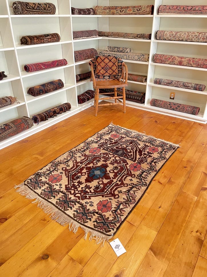 3’2&quot; X 5’ Vintage Caucasian Avar Rug