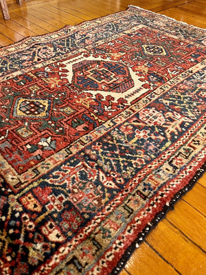 3'1" X 4'6" Vintage Persian Karaja