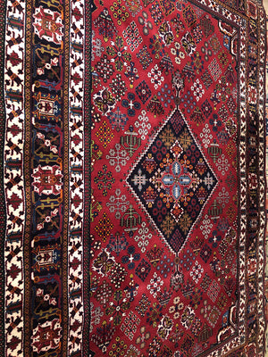 10'10" X 7'2" Vintage Persian Meimeh Rug