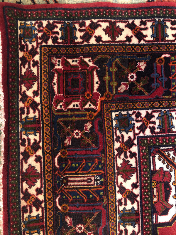 10&#39;10&quot; X 7&#39;2&quot; Vintage Persian Meimeh Rug