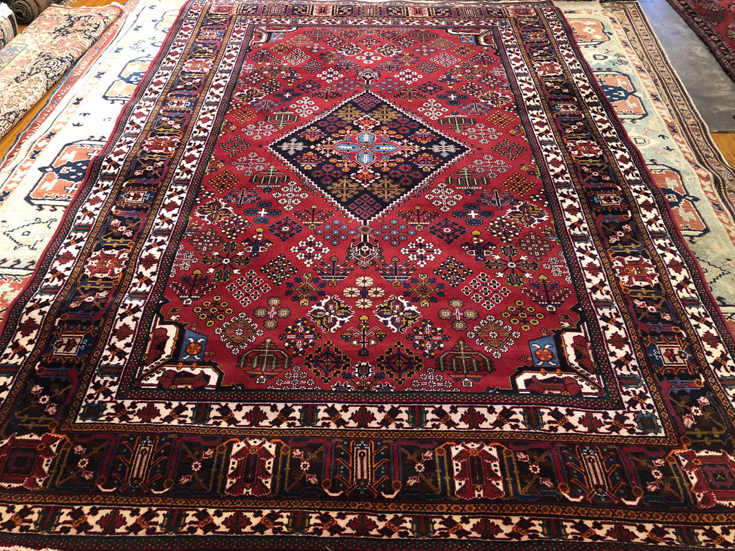 10&#39;10&quot; X 7&#39;2&quot; Vintage Persian Meimeh Rug