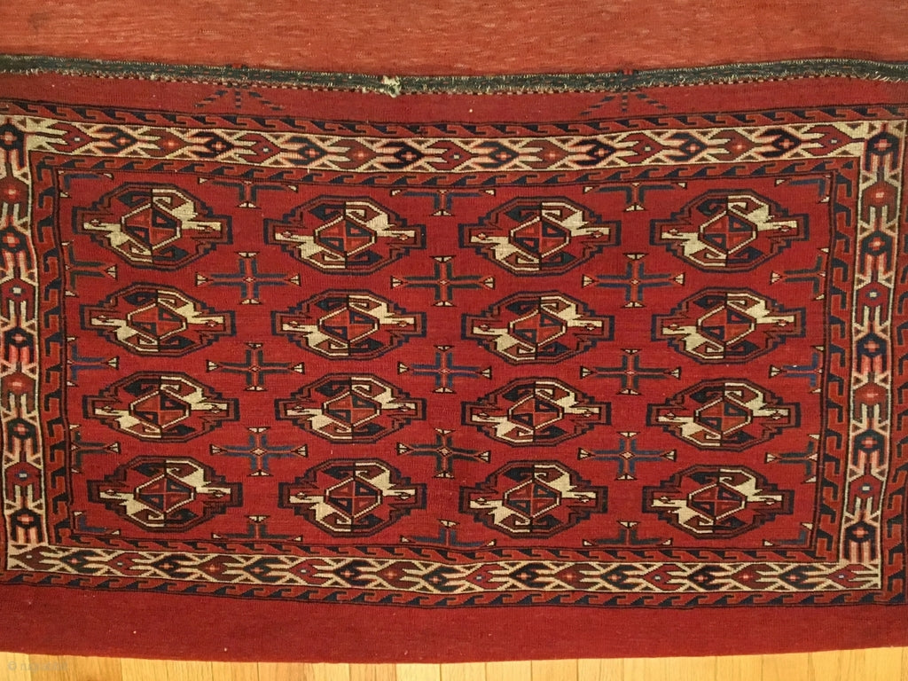 5&#39;2&quot; X 3&#39;10&quot; Yomud Chuval Rug