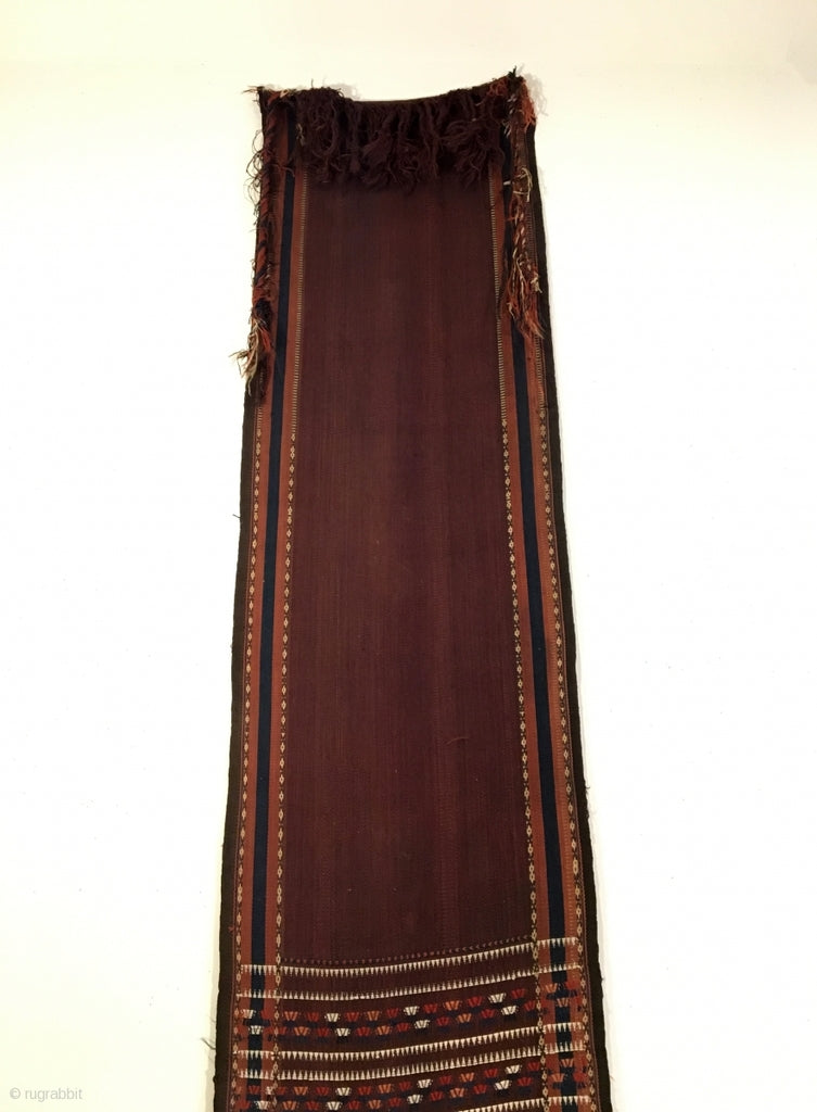 42&#39; X 1&#39;8&quot; Yomud Flatweave Soumak Tent Band