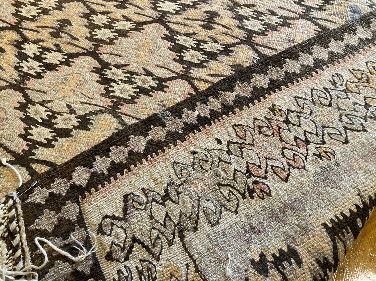 11' 3" X 4' Zarand Kurdish Kilim