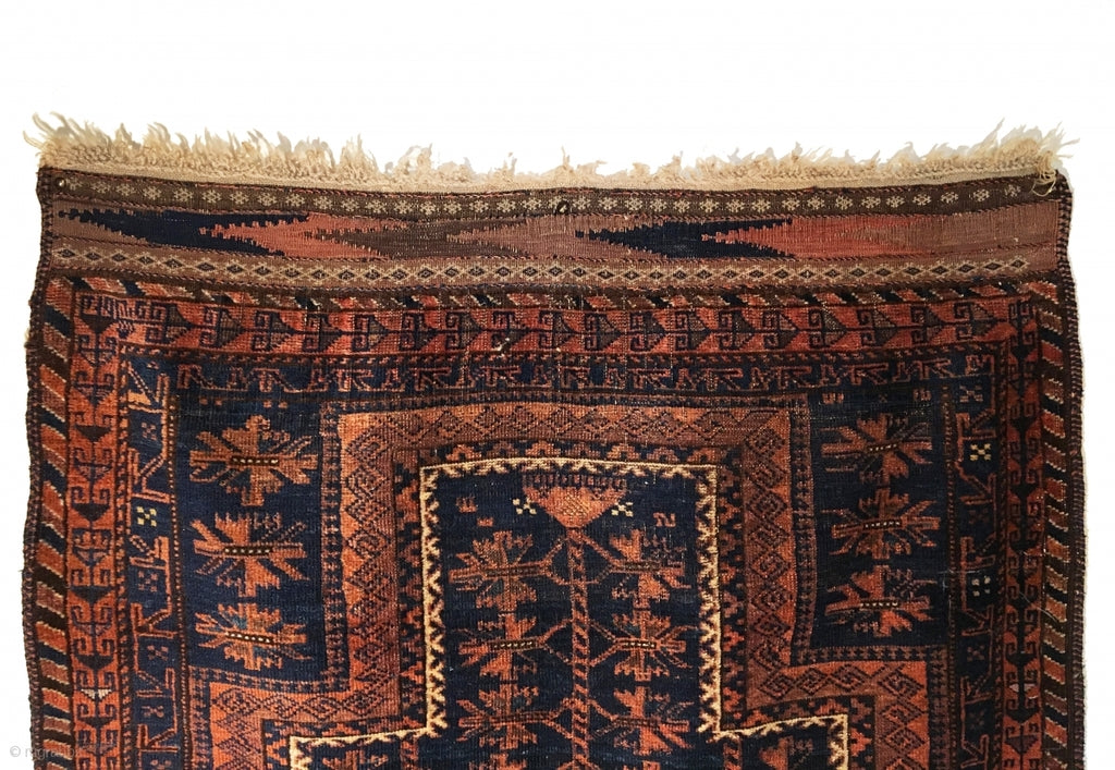 3’3&quot; X 5’2&quot; Antique Baluch Prayer Rug