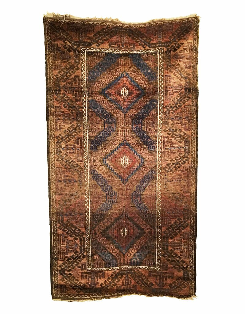 2&#39;11&quot; X 5&#39;4&quot; Antique Afghan Baluch Rug