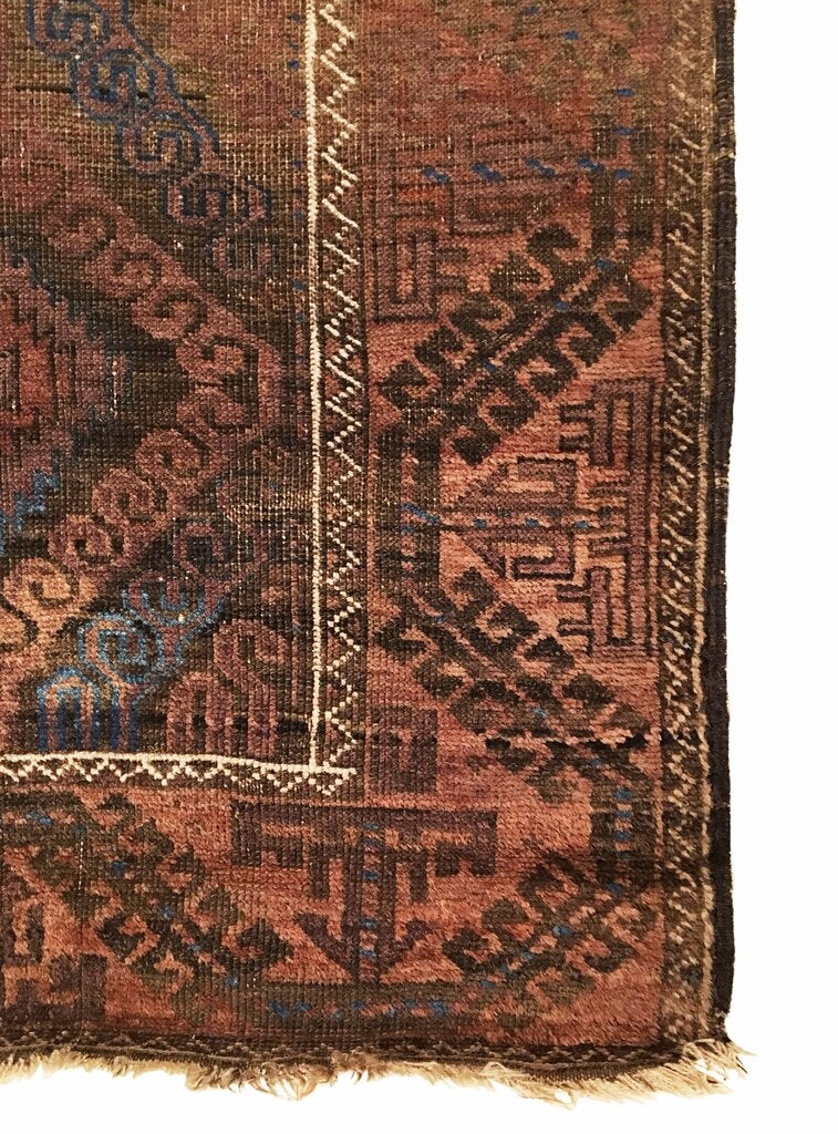 2&#39;11&quot; X 5&#39;4&quot; Antique Afghan Baluch Rug