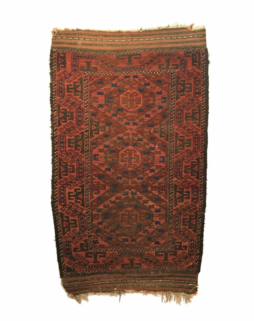 3&#39;1&quot; X 5&#39;3&quot; Antique Baluch Small Rug