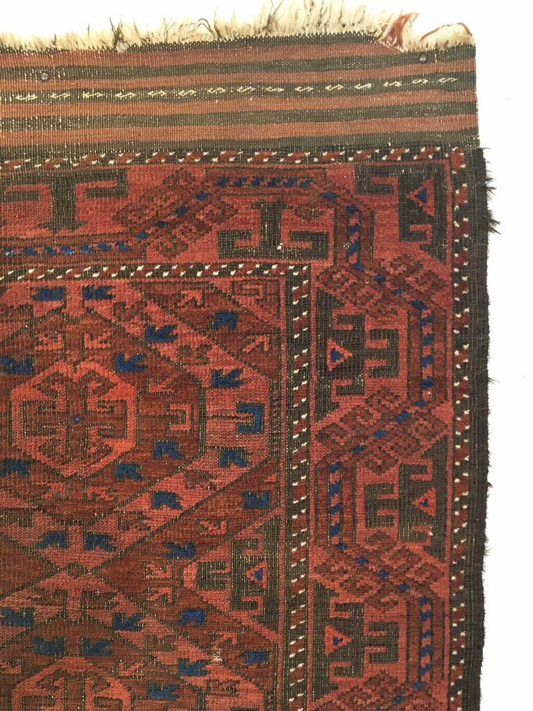 3&#39;1&quot; X 5&#39;3&quot; Antique Baluch Small Rug