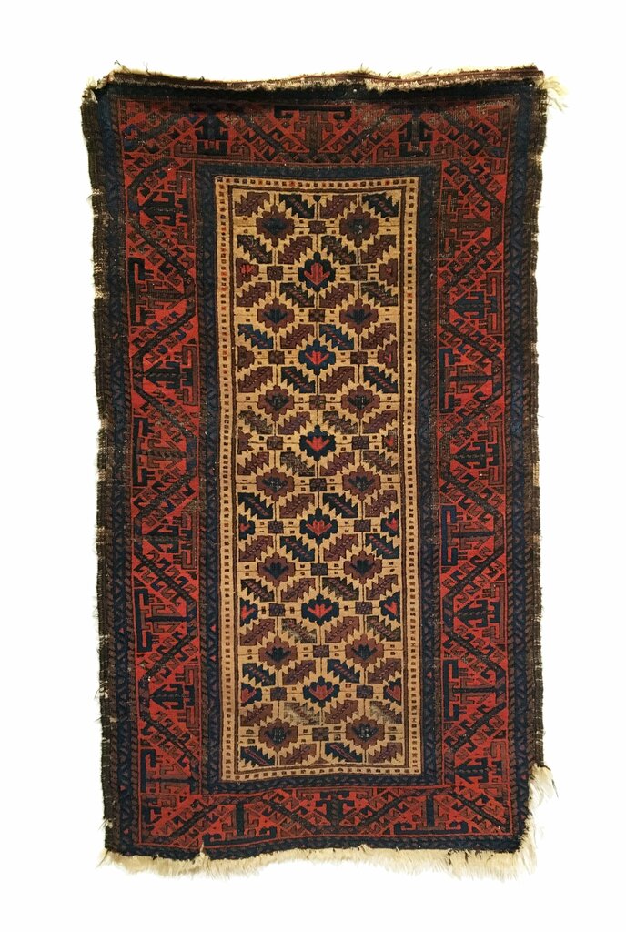 3'1" X 5'4" Antique Baluch Small Rug