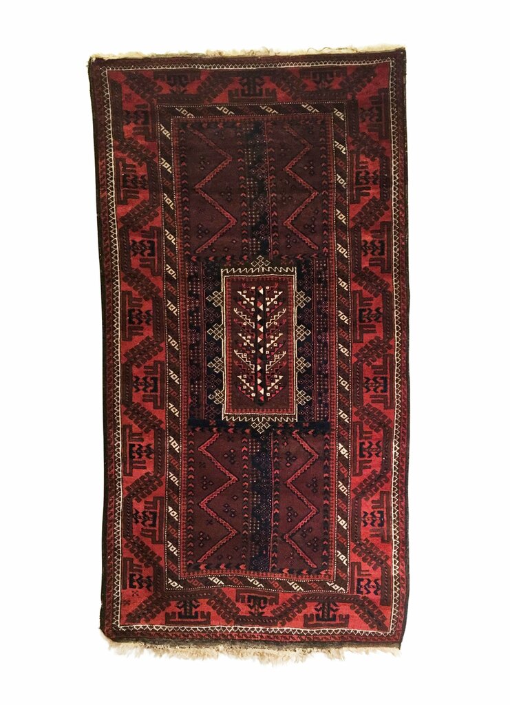 3&#39;9&quot; X 6&#39;10&quot; Antique Afghan Timuri Long Rug