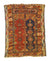4'2" X 5'5" Antique Anatolian Turkish Rug