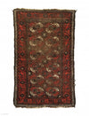 4’ X 6’7" Early 19th Century Baluch Rug