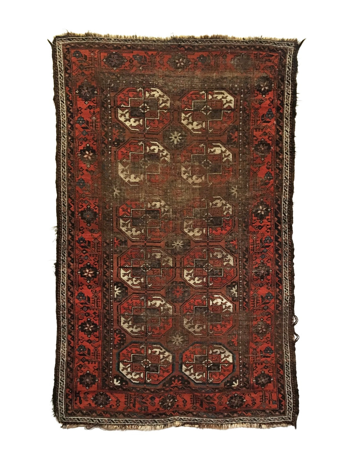 4&#39; X 6&#39;6&quot; Antique Distressed Baluch Long Rug