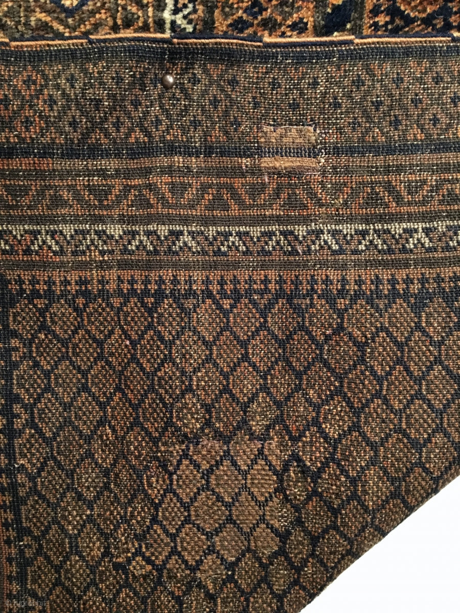 2’7” X 4&#39;1&quot; Antique Dokhtar-I-Ghazi Baluch Prayer Rug