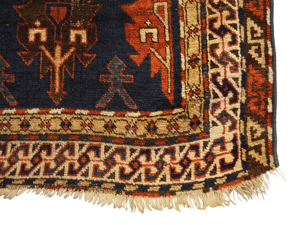 2&#39;10&quot; X 4&#39;2&quot; Antique Caucasian Avar Small Rug