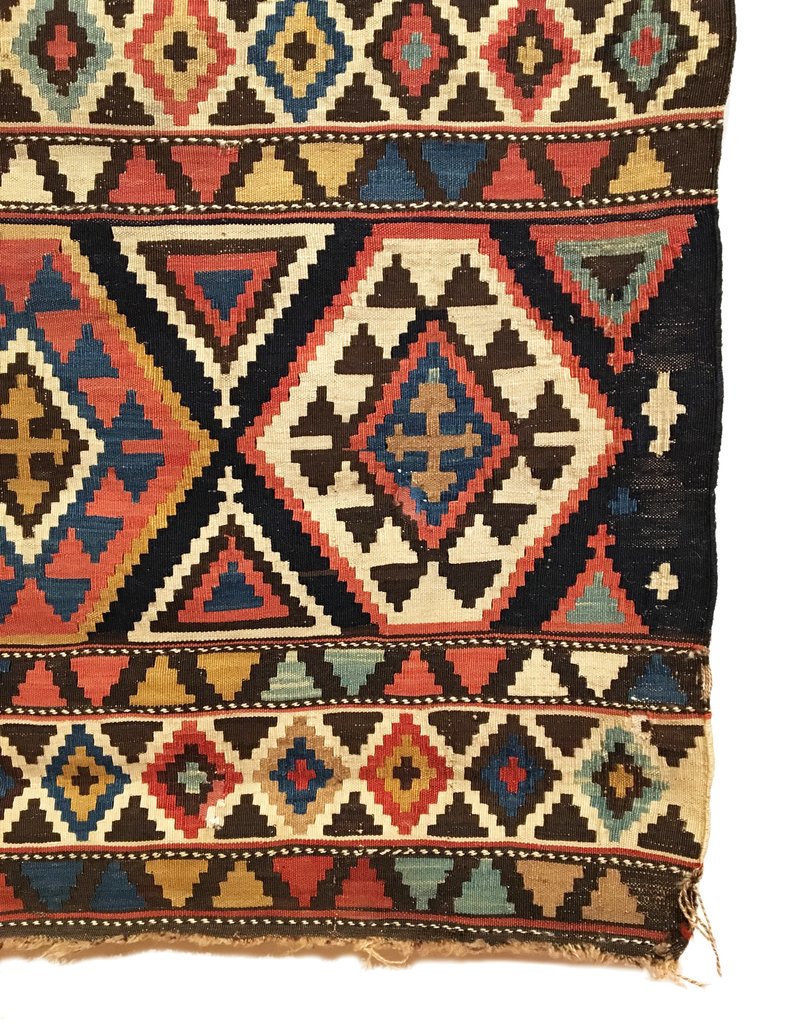 4&#39;9&quot; X 9&#39;3&quot; Antique Caucasian Shirvan Kilim