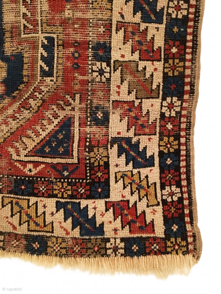 3’4" X 4’6" 19th Century Shirvan Keyhole Rug